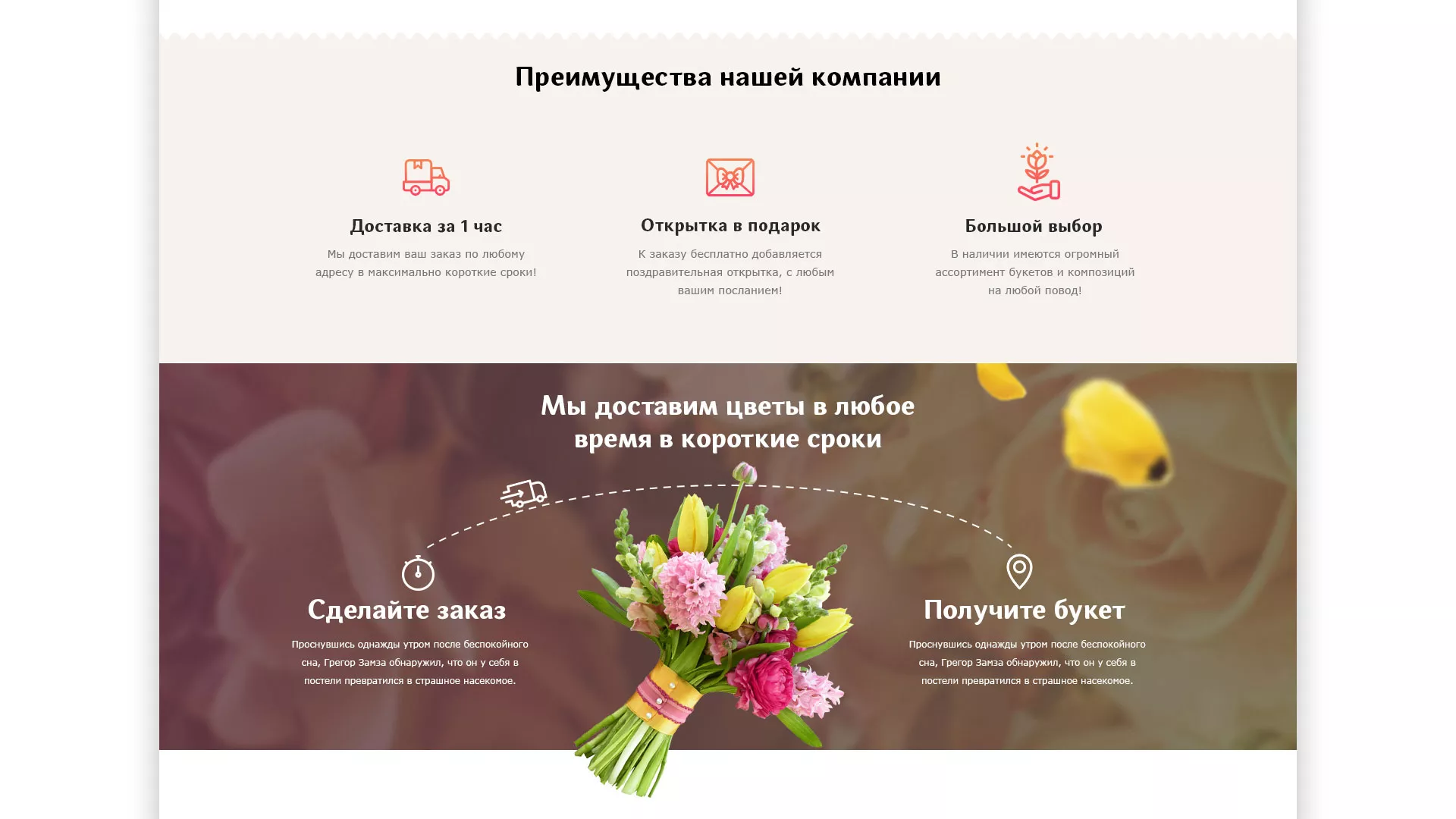 Создание интернет-магазина «Букет-онлайн» по цветам в Самаре