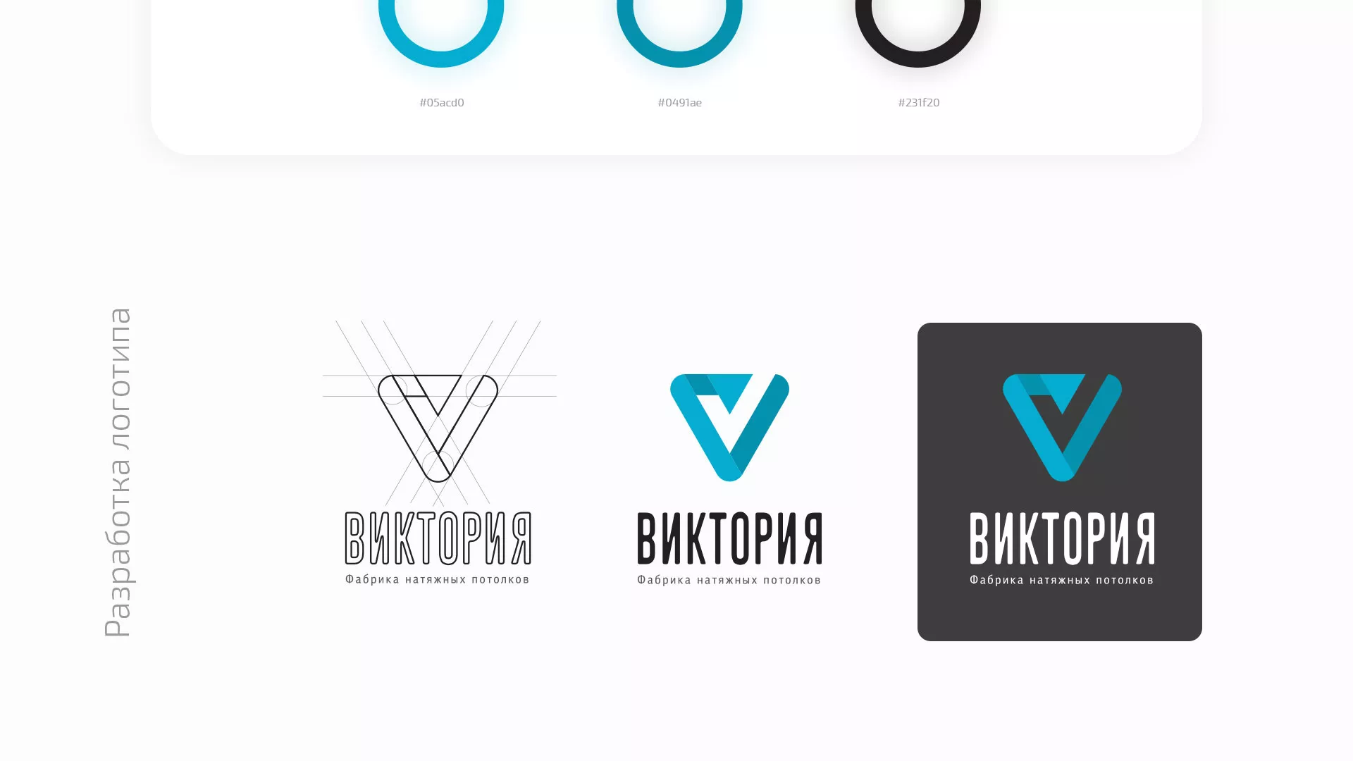 Разработка фирменного стиля компании по продаже и установке натяжных потолков в Самаре