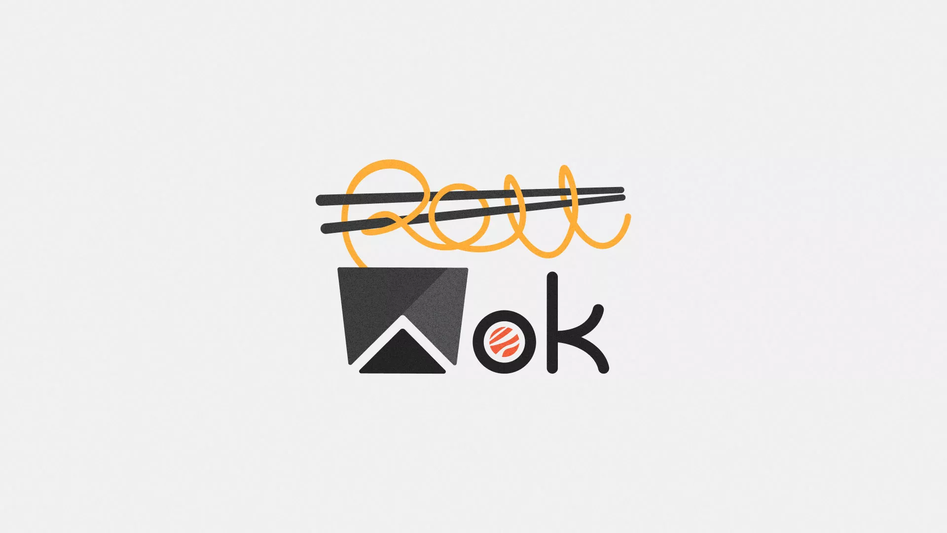 Разработка логотипа в Самаре для суши-бара «Roll Wok Club»